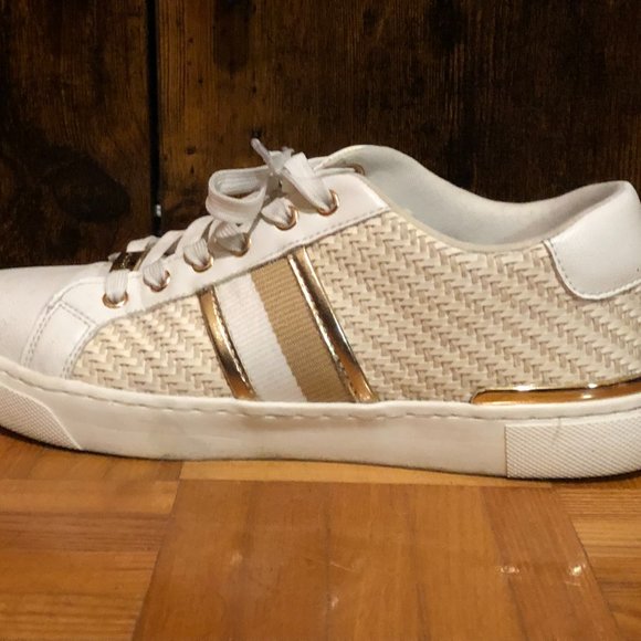 Aldo white/gold sneakers - Picture 3 of 3
